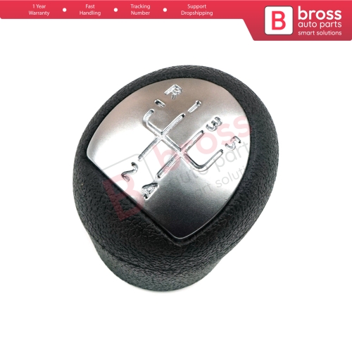 5 Speed Gear Shift Stick Knob Black Chrome For Renault Clio MK2 Megane Kangoo Twingo MK1 Logan 8200568122 