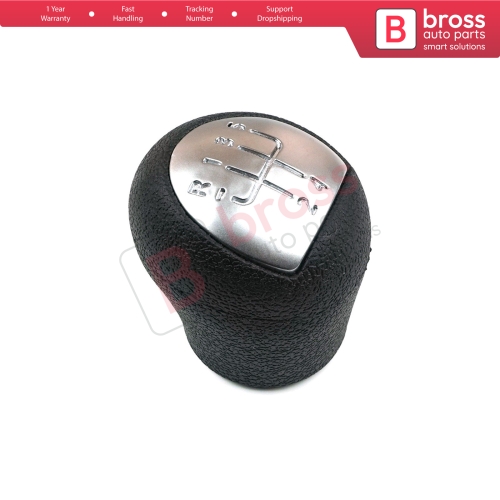 5 Speed Gear Shift Stick Knob Black Chrome For Renault Clio MK2 Megane Kangoo Twingo MK1 Logan 8200568122 