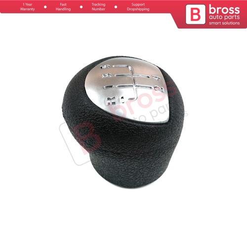 5 Speed Gear Shift Stick Knob 8200568122 Black Chrome For Renault Clio Kangoo Twingo Dacia Logan