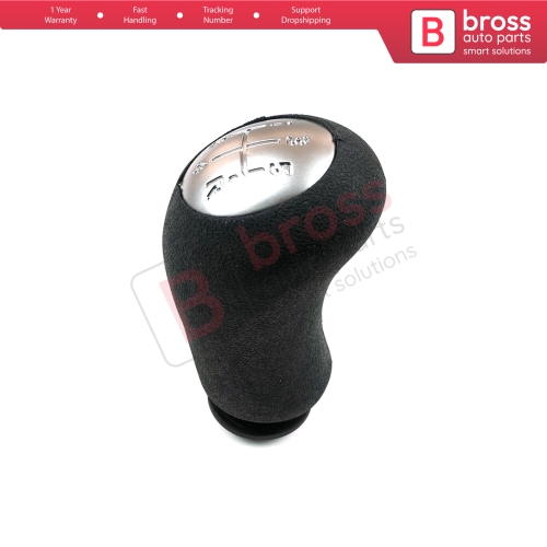 5 Speed Gear Shift Stick Knob 8200079112 Black Chrome for Renault Clio 3 Megane 2 Scenic 2