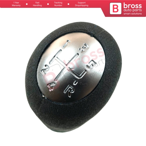 5 Speed Gear Shift Stick Knob Black Chrome For Renault Clio MK3 Scenic Kangoo Megane Laguna MK2 Sandero Logan Duster Dokker 8200079112