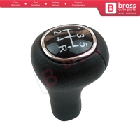 5 Speed Gear Shift Stick Knob Black Leather XS4R 7217 AA 1069044 for Ford Focus 1998-2005