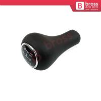 5 Speed Gear Shift Stick Knob Black Leather XS4R 7217 AA 1069044 for Ford Focus 1998-2005
