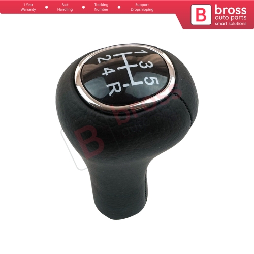 5 Speed Gear Shift Stick Knob Black Chrome For Ford Focus MK1 1998-2009 XS4R7217AA
