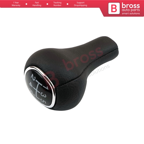 5 Speed Gear Shift Stick Knob Black Chrome For Ford Focus MK1 1998-2009 XS4R7217AA