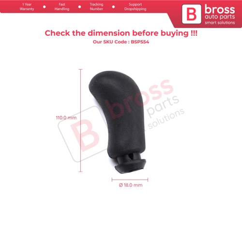 5 Speed Gear Shift Stick Knob 8200079112 Black for Renault Clio 3 Megane 2 Scenic 2