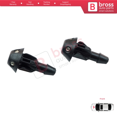 2 Pieces Front Window Wiper Washer Nozzle Spray Jet for Peugeot 106 205 306 309 Citroen Saxo 643871 643825