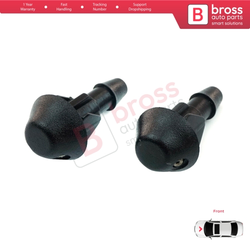 2 Pieces Front Window Wiper Washer Nozzle Spray Jet for Peugeot 106 205 306 309 Citroen Saxo 643871 643825