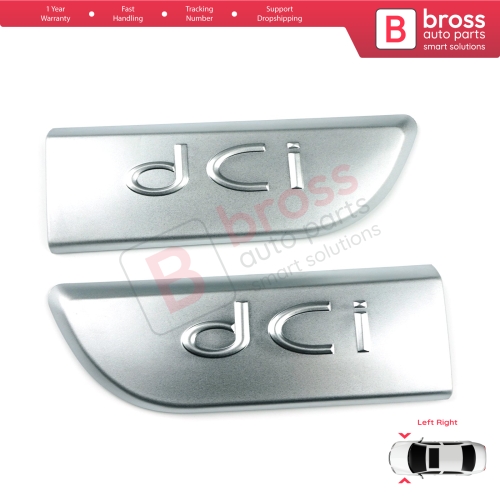 2 Pieces Chrome DCI Badge Emblem 8200717150 Left Right For Renault Megane MK2 Scenic MK2