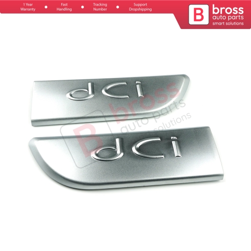 2 Pieces Chrome DCI Badge Emblem 8200717150 Left Right For Renault Megane MK2 Scenic MK2