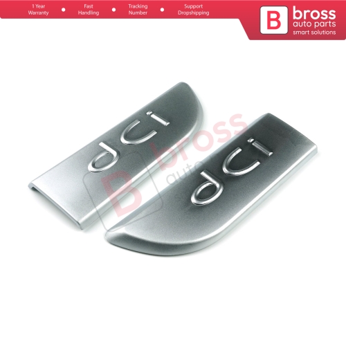 2 Pieces Chrome DCI Badge Emblem 8200717150 Left Right For Renault Megane MK2 Scenic MK2