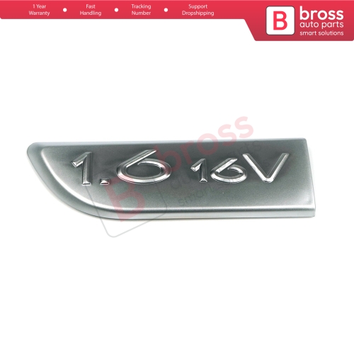 Chrome 1.6 16V Badge Emblem 8200209130 Left For Renault Megane MK2 Scenic MK2