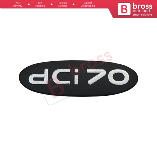 Black dci 70 Badge Monogram Emblem for Renault Kangoo 1998-2007 8200120852