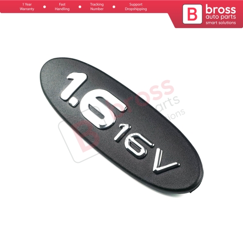 Black 1.6 16V Badge Monogram Emblem 7700432873 for Renault Megane MK1 Scenic 1996 1999