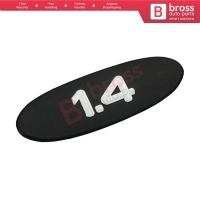 Black 1.4 Badge Monogram Emblem for Renault Clio