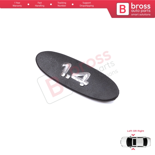 Black 1.4 Logo Badge Monogram Emblem for Renault Clio MK2 II BB CB Kangoo MK1 FC KC 7700422223