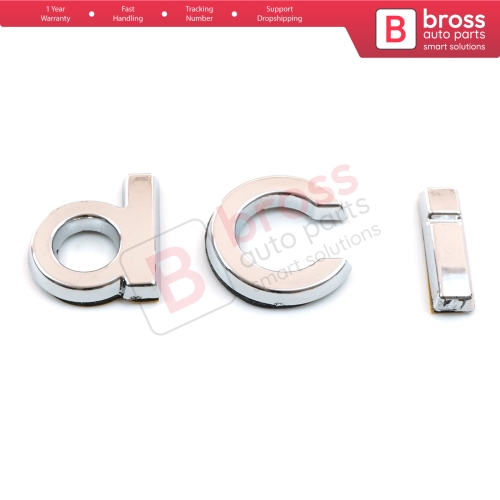 Chrome dci Badge Monogram Emblem for Renault Megane MK3 Clio MK4 Duster