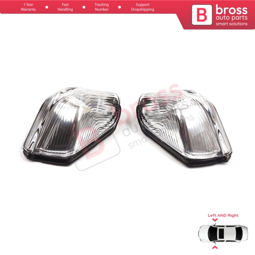 Side Mirror Indicator Right and Left Lens for VW Crafter MK1 Mercedes Sprinter 906 2E0953049A 2E0953050A 