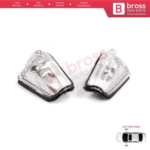 Side Mirror Indicator Right and Left Lens for VW Crafter MK1 Mercedes Sprinter 906 2E0953049A 2E0953050A 