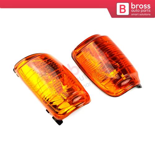 Side Door Wing Mirror Amber Indicator Lamp Lens 1847390 1847388 Left Right for Ford Transit 2013-On