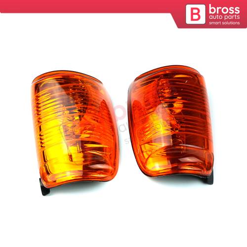 Side Door Wing Mirror Amber Indicator Lamp Lens 1847390 1847388 Left Right for Ford Transit 2013-On