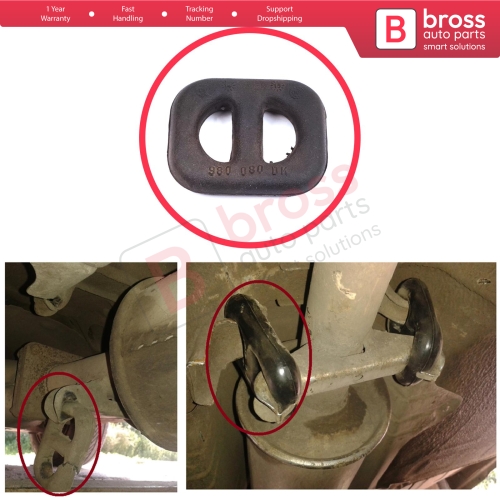1 Piece Exhaust Rubber Rear Clamp Silencer for Opel Combo B Astra F Kadett E Tigra A Daewoo Nexia Espero Saab 9-3 900 852723 
