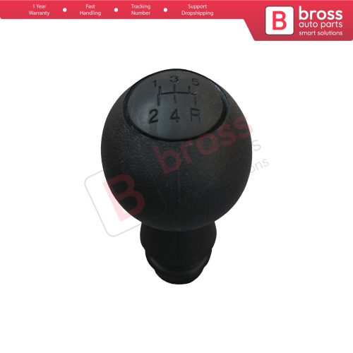 5 Speed Gear Shift Stick Knob Black for Fiat Doblo MK1 2000-2009