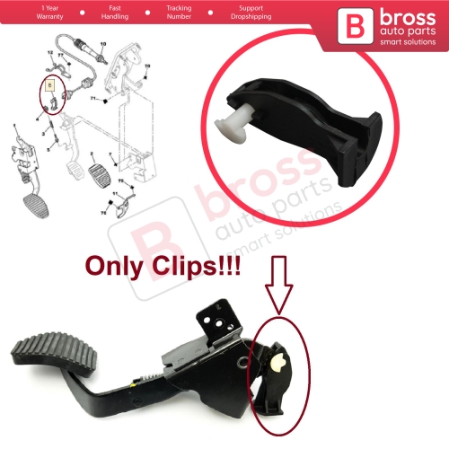 Clutch Cable Pedal Rod Holder for Citroen Berlingo Xsara N1 N2 Picasso N68 Peugeot Partner MK1 306 9633830680