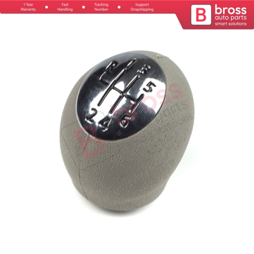 6 Speed Shift Stick Knob 328650024R Chrome Gray For Renault Dacia Nissan Opel