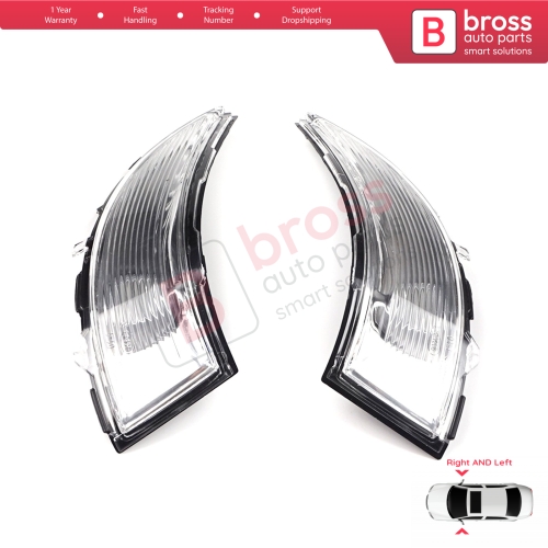 Side Mirror Indicator Right and Left Lens 261659450R 261604623R for Renault Clio MK4 Captur