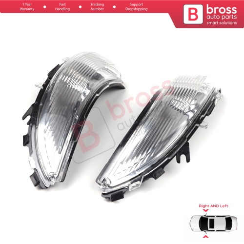 Side Mirror Indicator Right and Left Lens 261659450R 261604623R for Renault Clio MK4 Captur