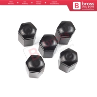 5 Pieces Car Wheel Bolt Screw Cover 6006066 13160977 Black Plastic Cap for Vauxhall Opel GM 32.80 mm* 17 mm