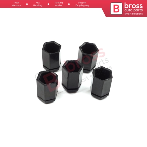5 Pieces Car Wheel Bolt Screw Cover 6006066 13160977 Black Plastic Cap for Vauxhall Opel GM 32.80 mm* 17 mm