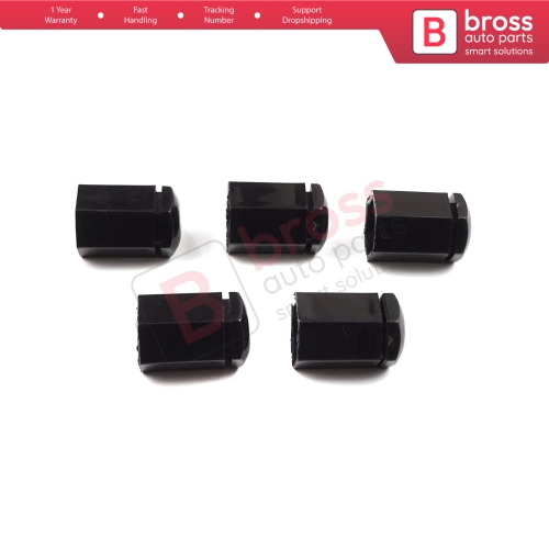 5 Pieces Car Wheel Bolt Screw Cover 6006066 13160977 Black Plastic Cap for Vauxhall Opel GM 32.80 mm* 17 mm