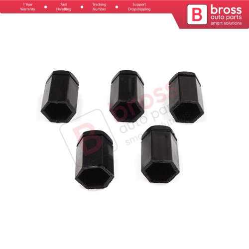 5 Pieces Car Wheel Bolt Screw Cover 6006066 13160977 Black Plastic Cap for Vauxhall Opel GM 32.80 mm* 17 mm