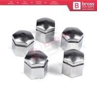 5 Pieces Car Wheel Bolt Screw Cover 1008209 90343694 Silver Color Plastic Cap for Vauxhall Opel GM 22.30 mm* 17 mm