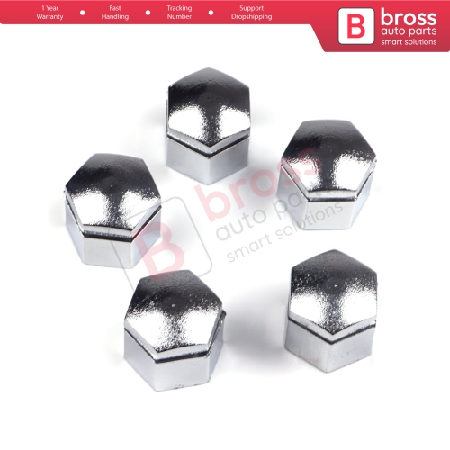 5 Pieces Car Wheel Bolt Screw Cover 1008209 90343694 Silver Color Plastic Cap for Vauxhall Opel GM 22.30 mm* 17 mm
