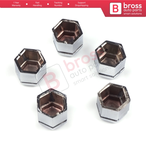 5 Pieces Car Wheel Bolt Screw Cover 1008209 90343694 Silver Color Plastic Cap for Vauxhall Opel GM 22.30 mm* 17 mm