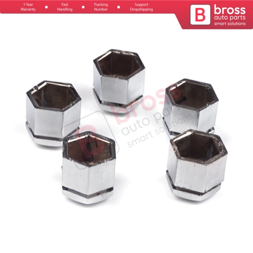 5 Pieces Car Wheel Bolt Screw Cover 1008209 90343694 Silver Color Plastic Cap for Vauxhall Opel GM 22.30 mm* 17 mm