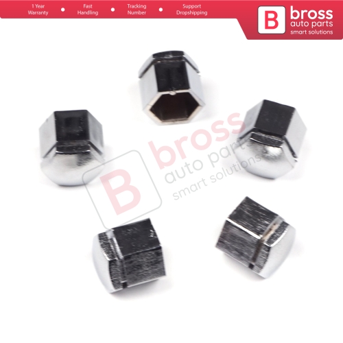 5 Pieces Car Wheel Bolt Screw Cover 1008209 90343694 Silver Color Plastic Cap for Vauxhall Opel GM 22.30 mm* 17 mm