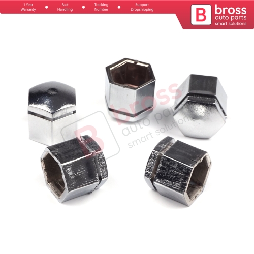 5 Pieces Car Wheel Bolt Screw Cover 1008209 90343694 Silver Color Plastic Cap for Vauxhall Opel GM 22.30 mm* 17 mm