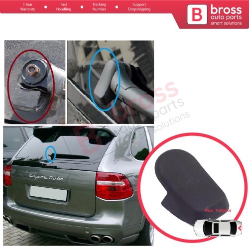 Rear Windshield Wiper Arm Cover Cap Washer Nut For Porsche Cayenne MK1 E1 9PA 955 957 2002-2010 95562832003