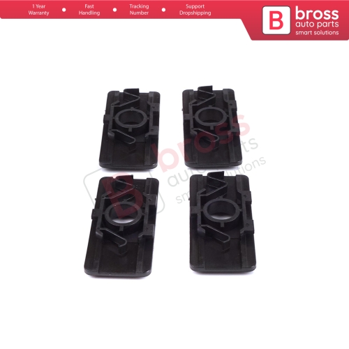 4 Pieces Lock Plate Wheel Arch Mudguard Fixing Clips 7700412158 for Renault Clio MK2 Espace MK4 Scenic Megane MK1
