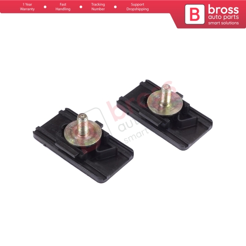 2 Pieces Lock Plate Wheel Arch Mudguard Fixing Clips 7700842510 for Renault Clio MK2 Espace MK4 Scenic Megane MK1