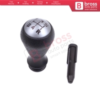 5 Speed Gear Shift Stick Knob Adapter 2403AP Black Chrome For Peugeot 106 206 306 406