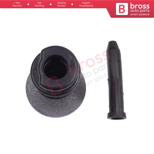 5 Speed Gear Shift Stick Knob Adapter 2403AP Black Chrome For Peugeot 106 206 306 406