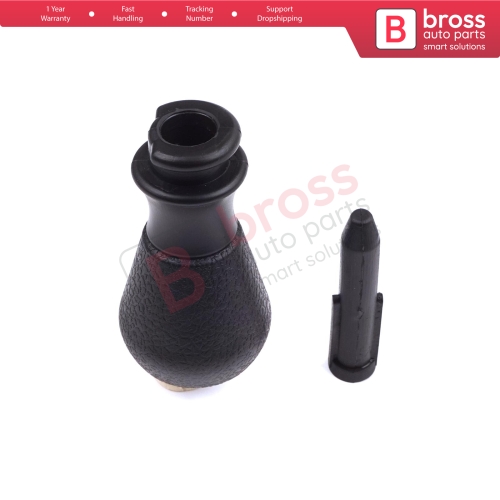 5 Speed Gear Shift Stick Knob Adapter 2403AP Black Chrome For Peugeot 106 206 306 406