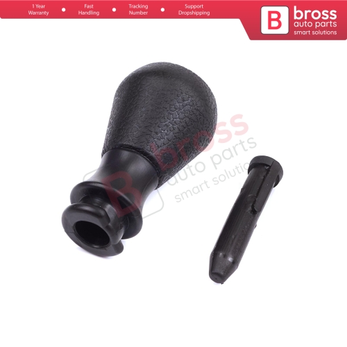 5 Speed Gear Shift Stick Knob Adapter 2403AP Black Chrome For Peugeot 106 206 306 406