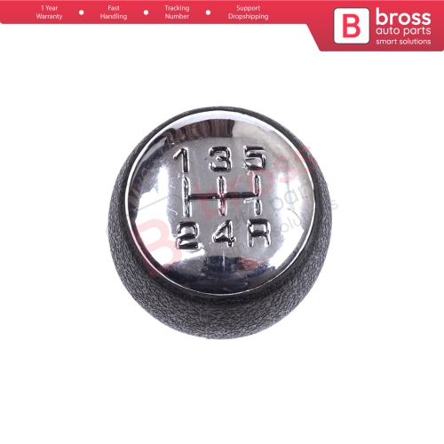 5 Speed Gear Shift Stick Knob Chrome Black For Citroen Berlingo Peugeot Partner MK1 2403.T9