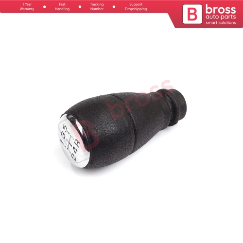 5 Speed Gear Shift Stick Knob Chrome Black For Citroen Berlingo Peugeot Partner MK1 2403.T9